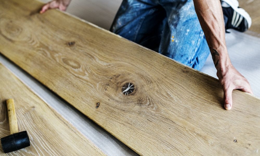 wooden floor install